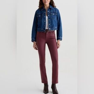 AG JEANS - Mari Jean in Leatherette Winery. Size 32